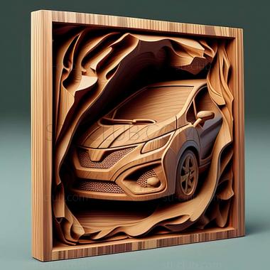 3D модель Honda Jazz (STL)